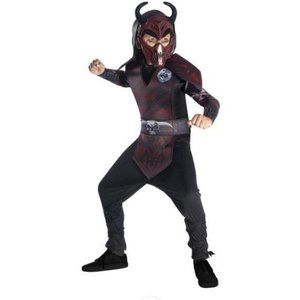 Demon Ninja Costume Size M(8-10) Black/Red